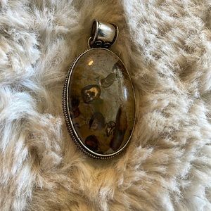 Coffee bean Jasper Pendant